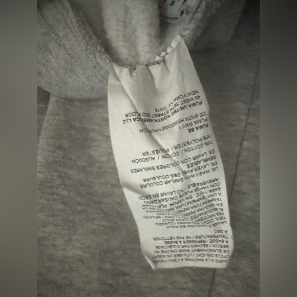 Kids Puma Grey Joggers with Pink logo & drawstring in Like new condition size 6 - Picture 7 of 7